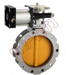 Pneumatic powder butterfly valve