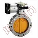 Pneumatic powder butterfly valve