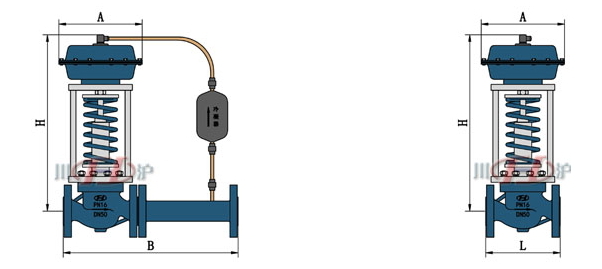 Self pressure regulating valve Structure diagram